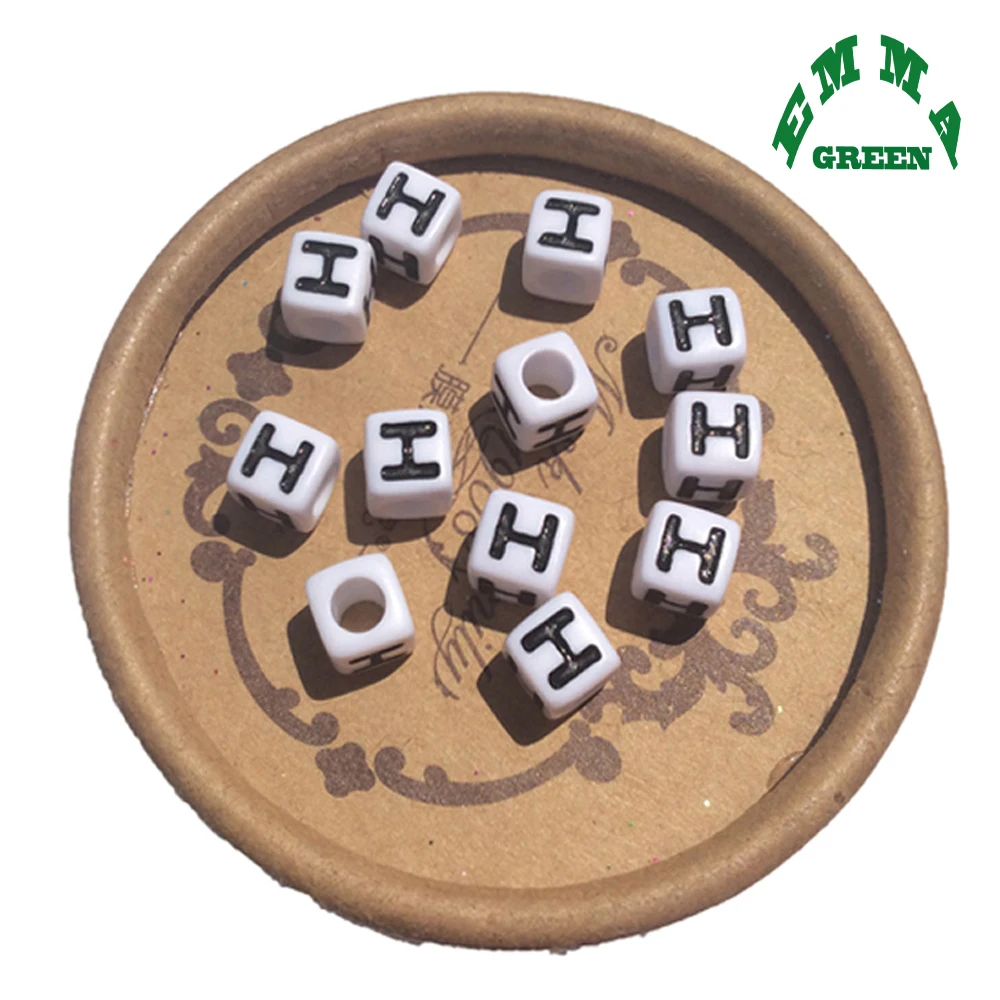 Бусины с буквами для изготовления детских украшений бусины алфавита 7 мм 100 шт.