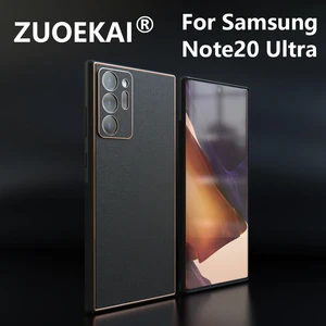 for note20ultra note20 ultra vegan case original genuine vegan leather black green back cover for samsung galaxy note20 case free global shipping