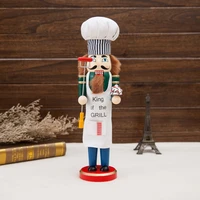 new scarcity 38cm chef nutcracker soldier puppet traditional carpentry craft classic new child christmas toy child doll ht132