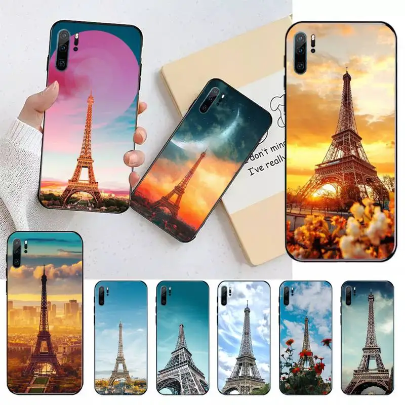 

Paris France Eiffel tower Phone Case For Huawei honor Mate P 10 20 30 40 i 9 8 pro x Lite smart 2019 nova 5t shell funda coque