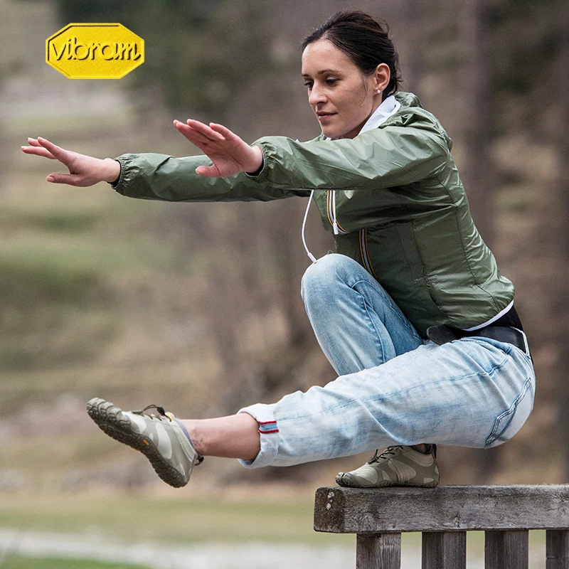 Vibram Fivefingers V-Alpha women's Sneaker Cross-country Running Outdoor Army Color Five Fingers Parkour Adventure Shoes