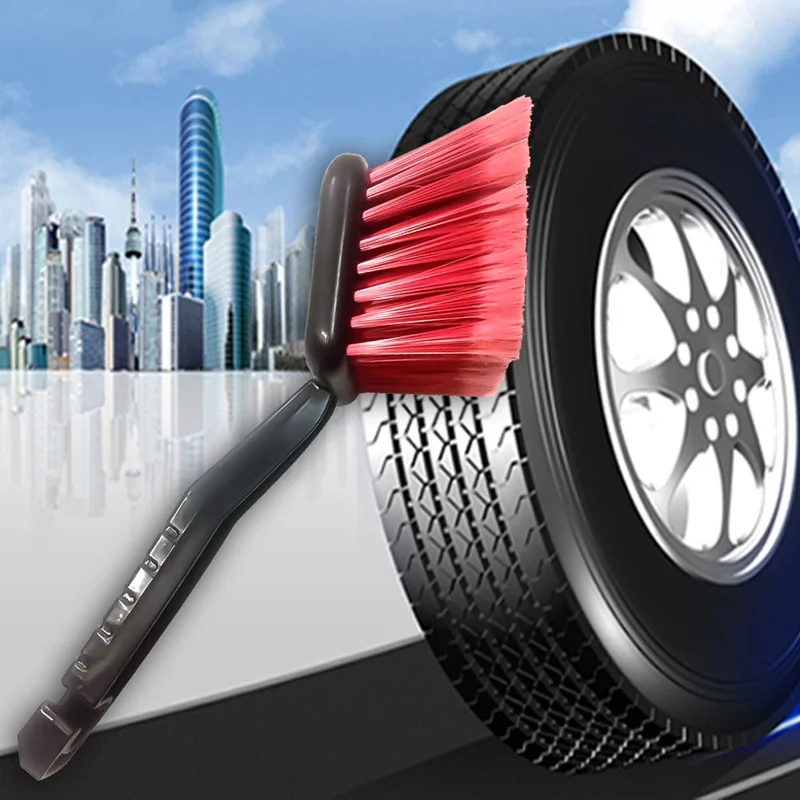 

Car Washing Wheel Brush Vehicle Tire Rim Cleaning Soft Handle Brush Tool Car Motorcycle Washer Truck Clean Brushes