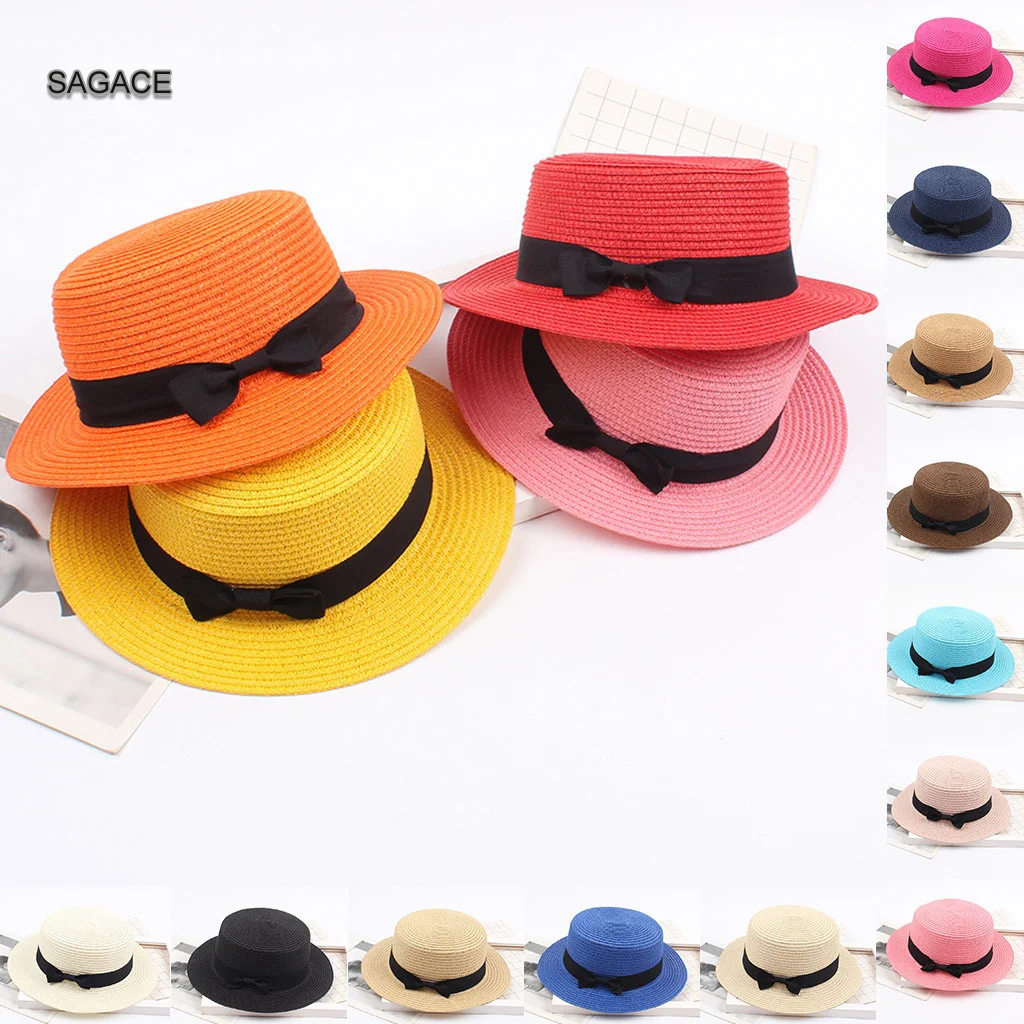 Женская соломенная шляпа SAGACE летняя с широкими полями в гавайском стиле модная