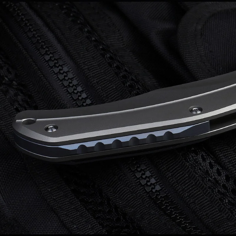 D2 складной нож из титанового сплава для самозащиты фруктов выживания на открытом