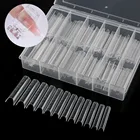 Накладные ногти для наращивания ногтей, 120 шт.кор., трафареты с зажимами, инструменты для быстрого наращивания, акриловый гель, кристалл, режим расширения Ta #30