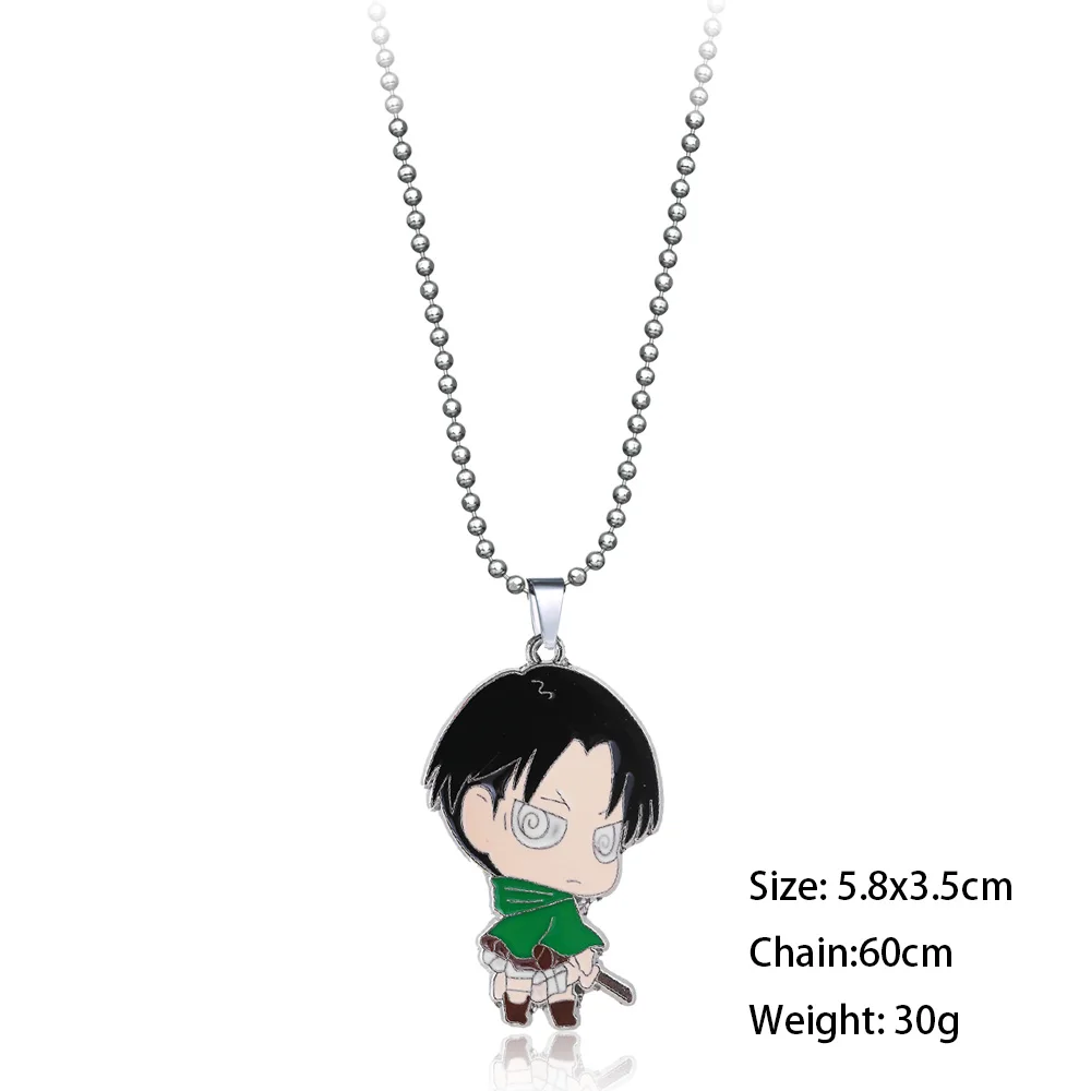 Ожерелье Эрена Микаса Леви из атаки на Титанов подвеска-чокер цепочки ожерелья