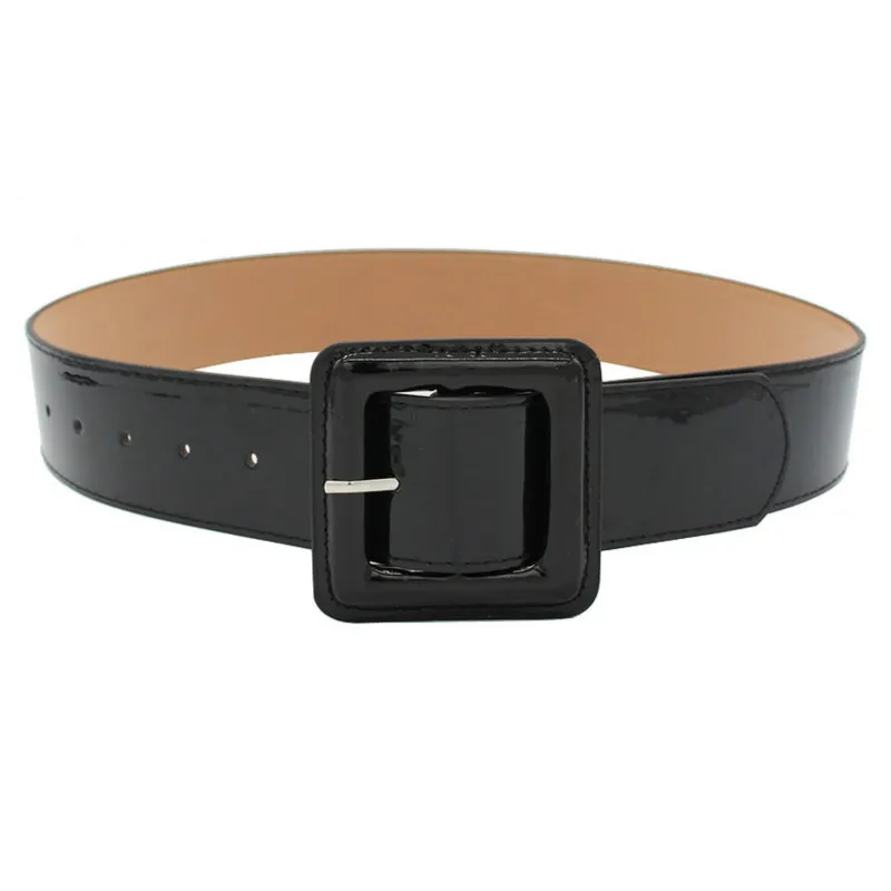 Summer fashion female belts New Designer patent leather waist band Waist sealing wide red needle buckle ladies casual dress belt
