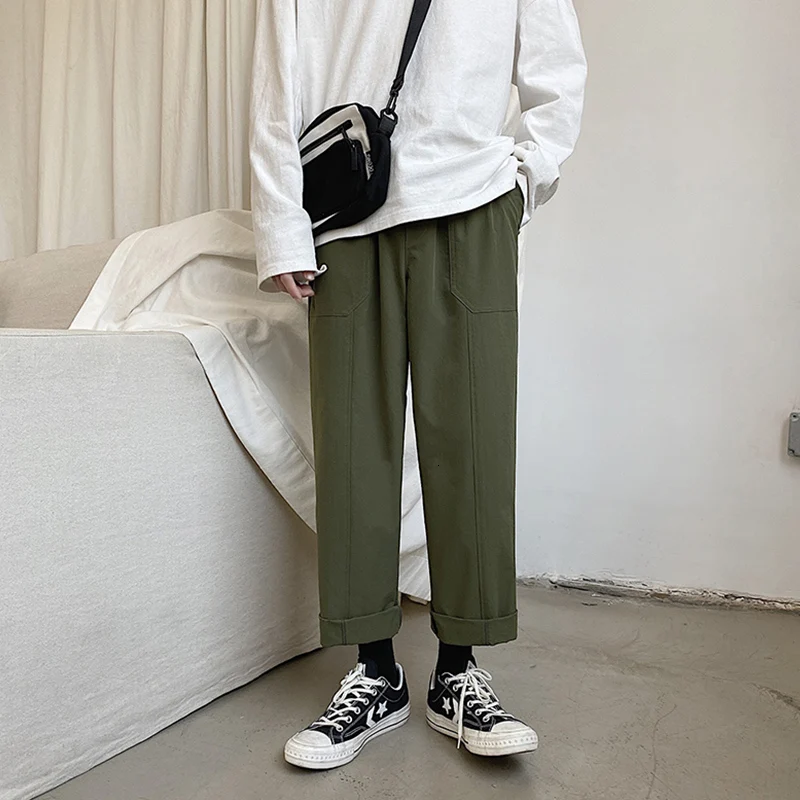 2019 мужские модные хлопковые повседневные штаны свободные для отдыха 6 цветов