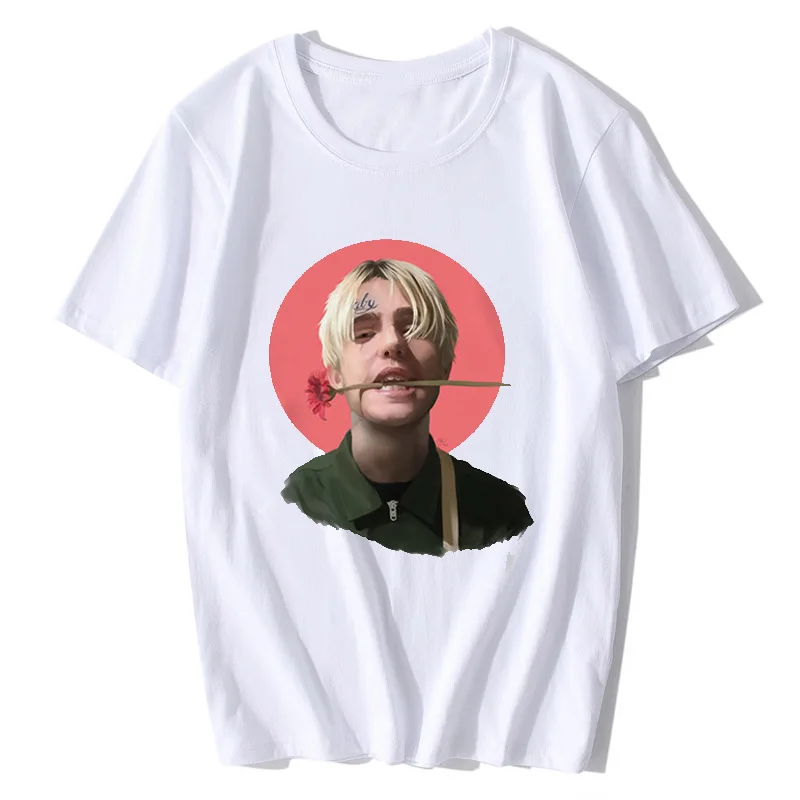 Персонаж 3D печать Рэппер Lil Peep футболка рэп хип хоп LilPeep Мужская крутая уличная