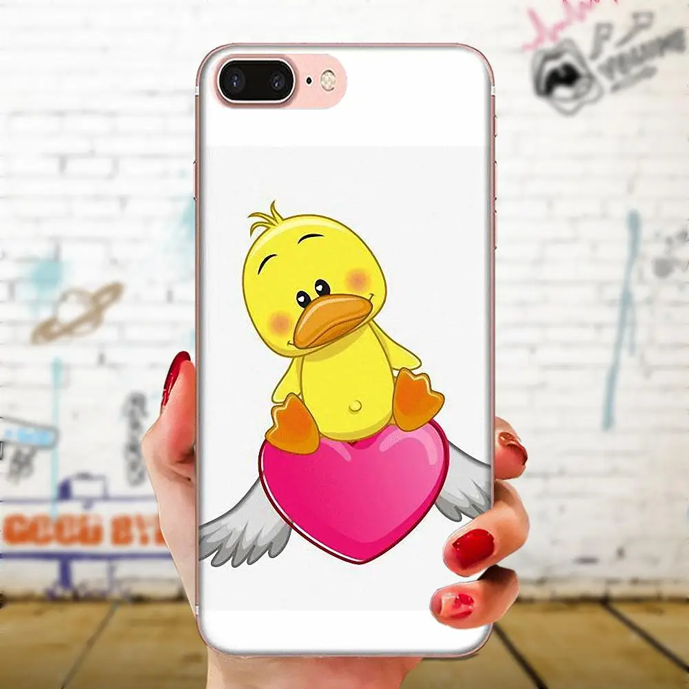 Крутая желтая утка для Samsung Galaxy A10 A20 A20E A3 A40 A5 A50 A7 J1 J3 J4 J5 J6 J7 2016 2017 2018 мягкий