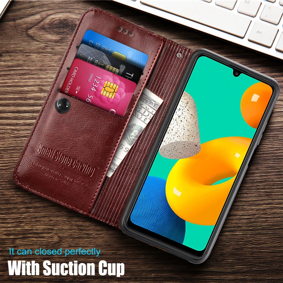 Чехол для Samsung Galaxy M12 кожаный чехол M 12 SM-M127F M127 чехол-книжка с бумажником Защитная