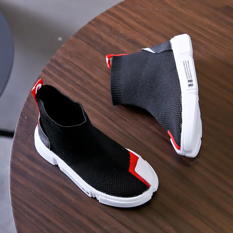 Children Casual Shoes Girls Sneaker for Running Boys Outdoor Anti-Slippery Fly Knit Kids Socks Shoe 2019 | Детская одежда и обувь