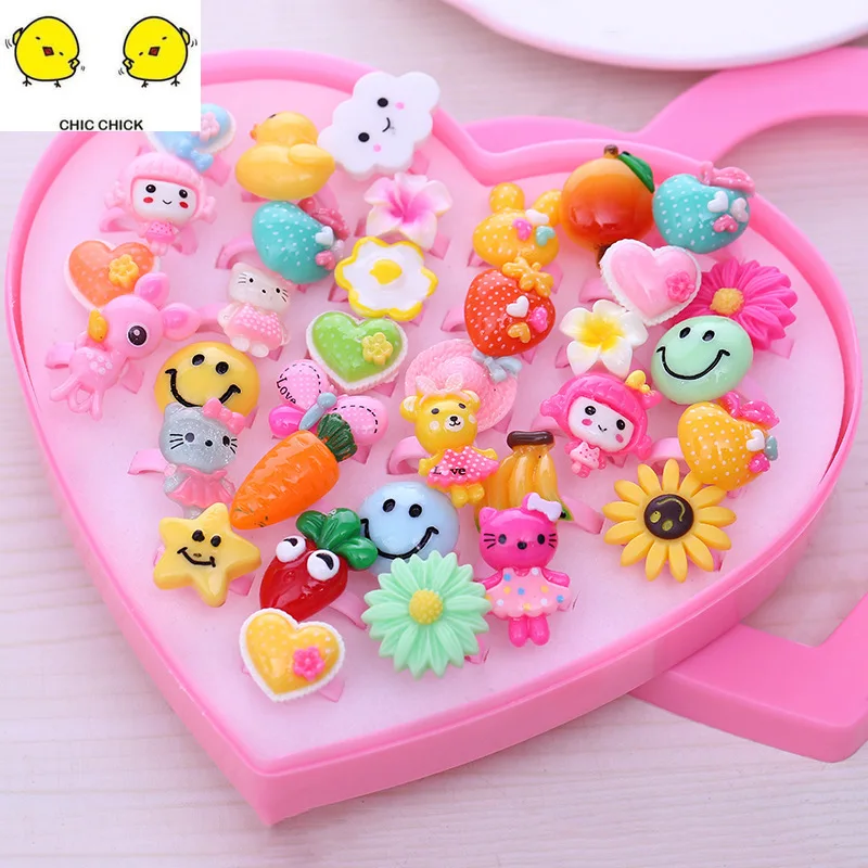 Детские украшения кольцо с фруктами набор украшений принцессы героями