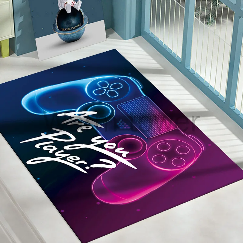 

E-sports carpet punk living room rug video game controller bedroom full coverage carpet fresh theme carpet