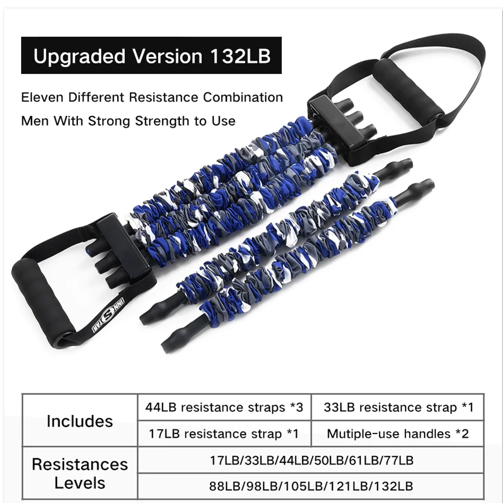 

2021 NEW Resistance Band Bench Press Push Up Removable Chest Muscle Builder Arm Expander Home Workouts Gym Fitness Travel rod