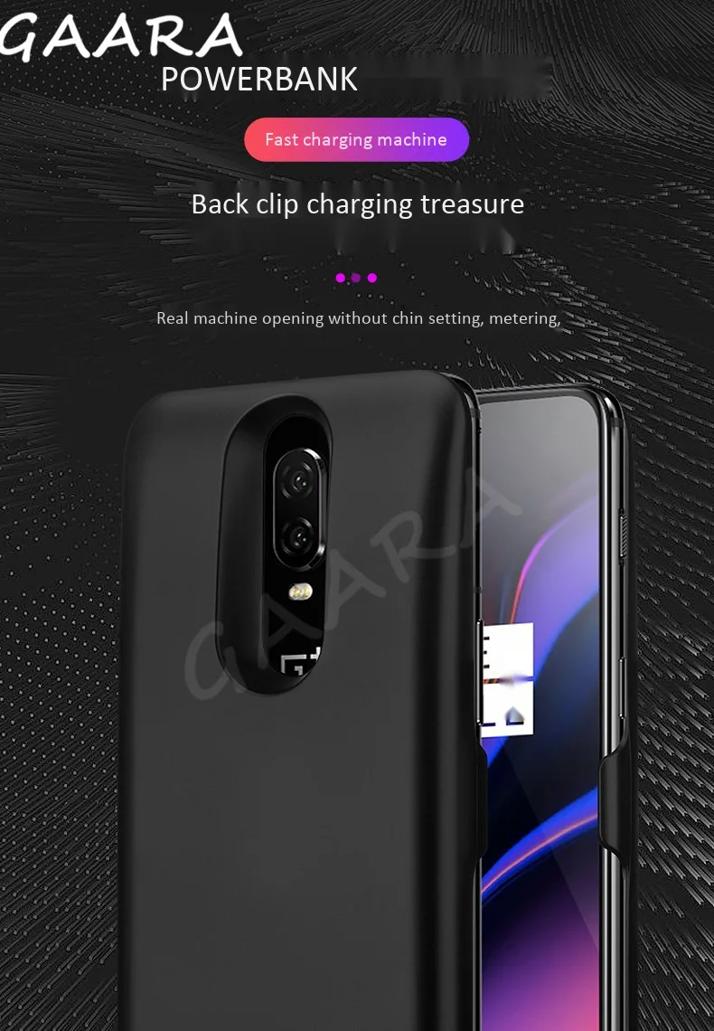 6000mAh 6500mAh Аккумулятор Чехол для Oneplus 6 6T 7 универсальный силиконовый ударопрочный тонкий внешний блок питания чехол для Oneplus 7 Pro