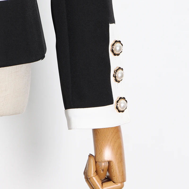 

TWOTWINSTYLE Elegant Hit Color Jacket For Women O Neck Long Sleeve Casual Short Tops Female Fashion New Clothing Autumn 2020