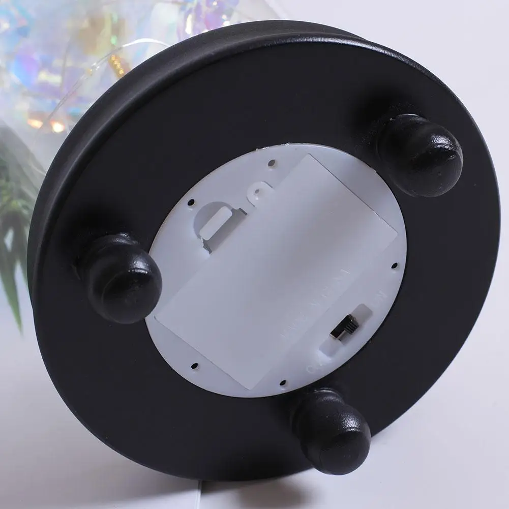 Светодиодный светильник в виде бутылки с розой ночник цветком стеклянном