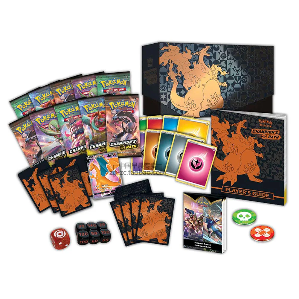 

Pokemon SS3.5 American Fire-breathing Dragon English Card Elite Trainer Box Master Box The Pokemon TCG Champions Path Toys