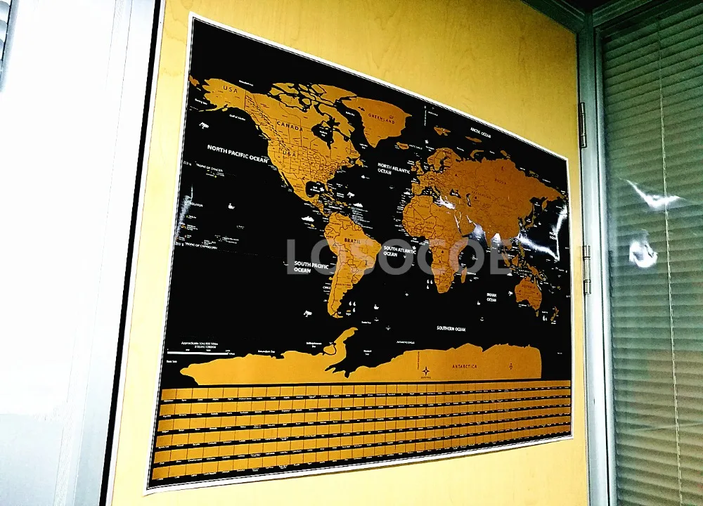 Делюкс карта мира винтажные плакаты настенные наклейки для путешествий ретро