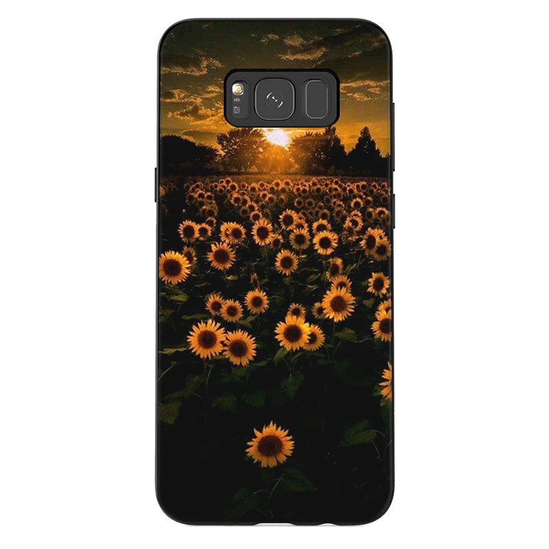 Чехол для телефона samsung J6 A70 A60 A50 A40 A20 A30 A10 A7 A6 A5 A3 A8 A9 крышка Хризантема
