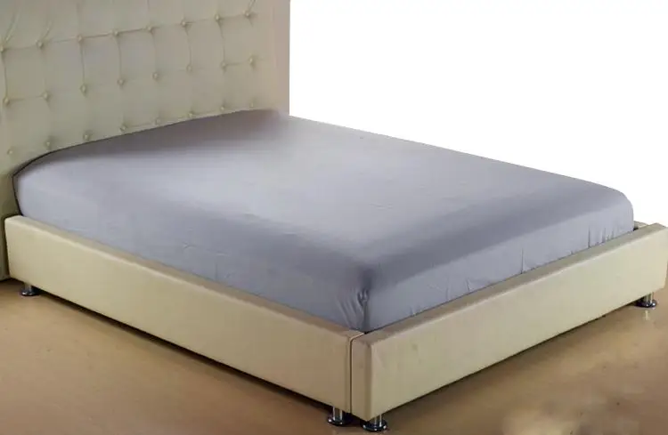 55Solid color bed Sheet fitted sheet Reactive printing sheets bedsheet bedding linen mattress cover White Gray Black #38 | Дом и сад