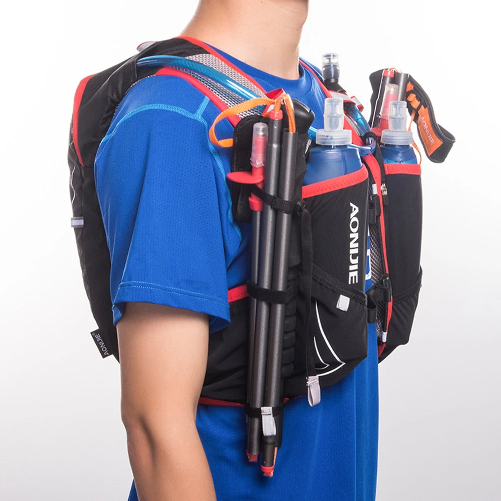 AONIJIE C928 500ML 2PCS 5L Hydration Backpack Bag Vest Harness For 2L Water Bladder Hiking Camping Running Marathon Race Sports
