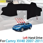 Автомобильный солнцезащитный козырек, черный чехол для приборной панели, коврик, ковер, аксессуары для Toyota Camry XV40 2007 2008 2009 2010 2011