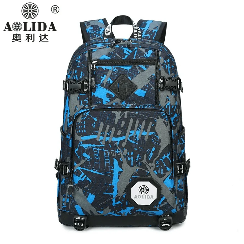 Mens Backpack Oxford Casual Schoolbag High Quality Bag Design Large Capacity Multi-function Laptop Backpacks For Girl Boy