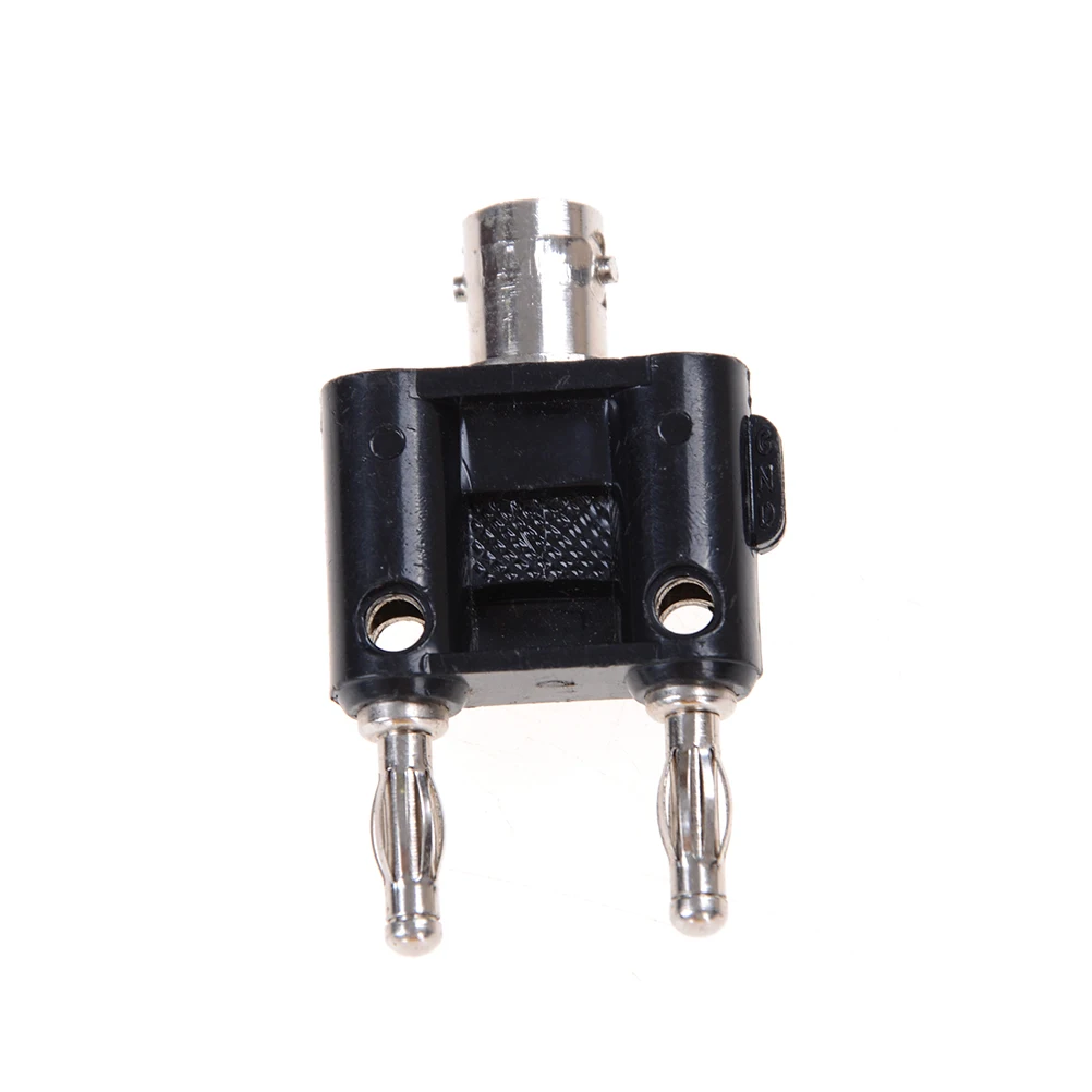 

1x Adapter BNC Female Jack To Two Dual 4mm Banana Binding Male Plug Connector Adapter Connector