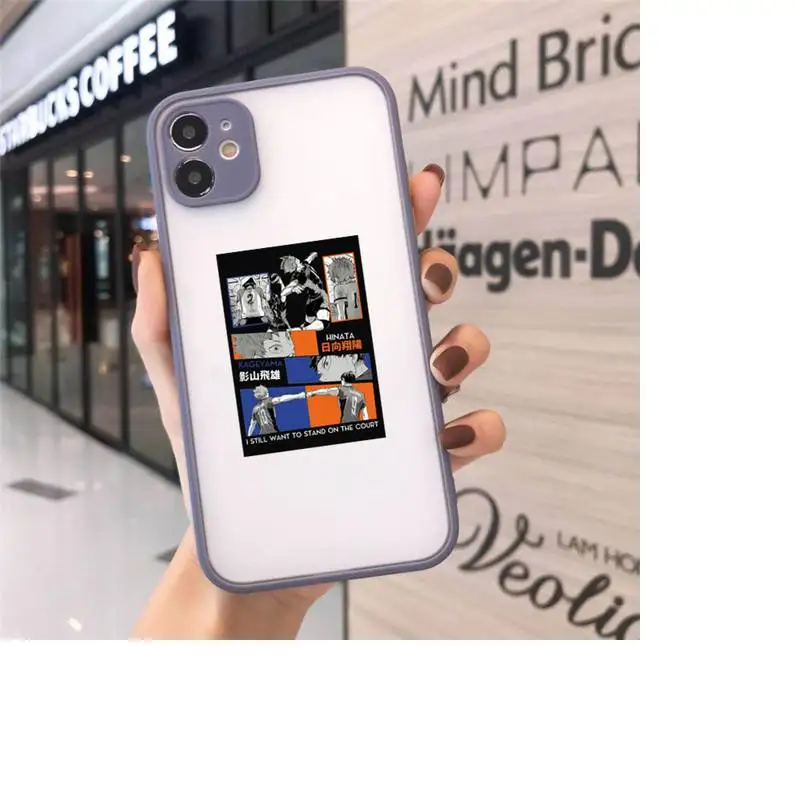 

Oya Oya Oya Haikyuu Love Volleyball Phone Cases matte transparent For iphone 7 8 11 12 plus mini x xs xr pro max cover