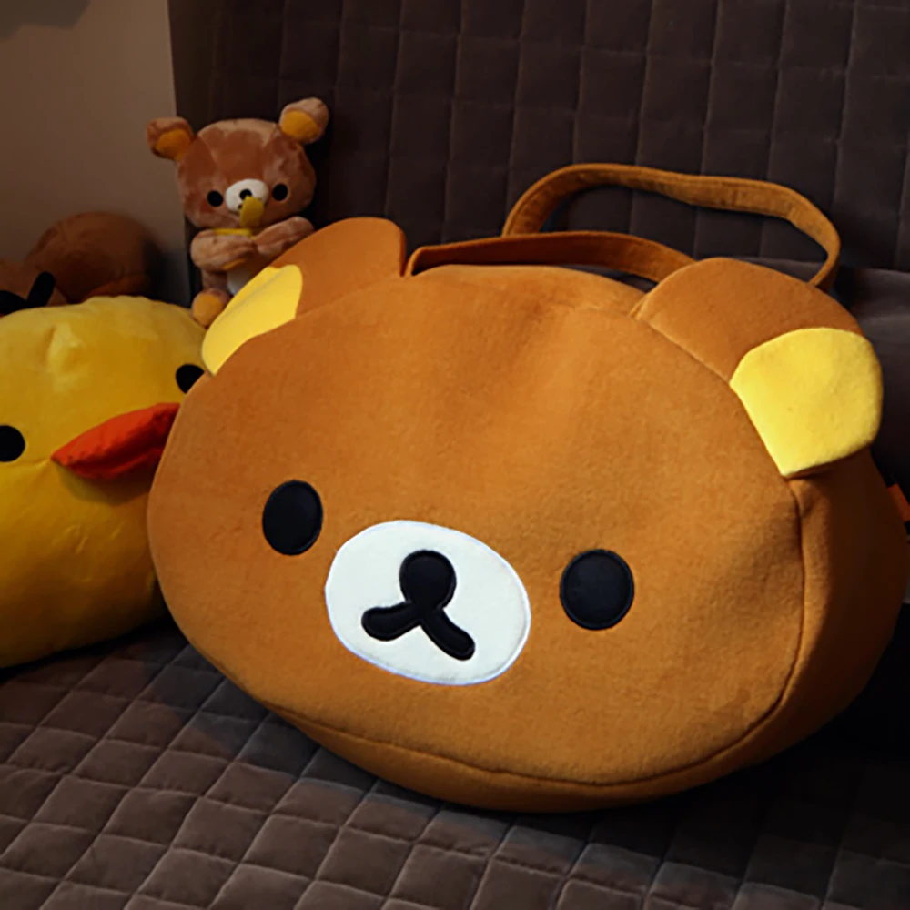 Anime Cute Bear Chick Bear Shoulder Hanging Plush Bag  Carrier Backpack Walking Outdoor Travel Breathable Shoulder 36-55l рюкзак