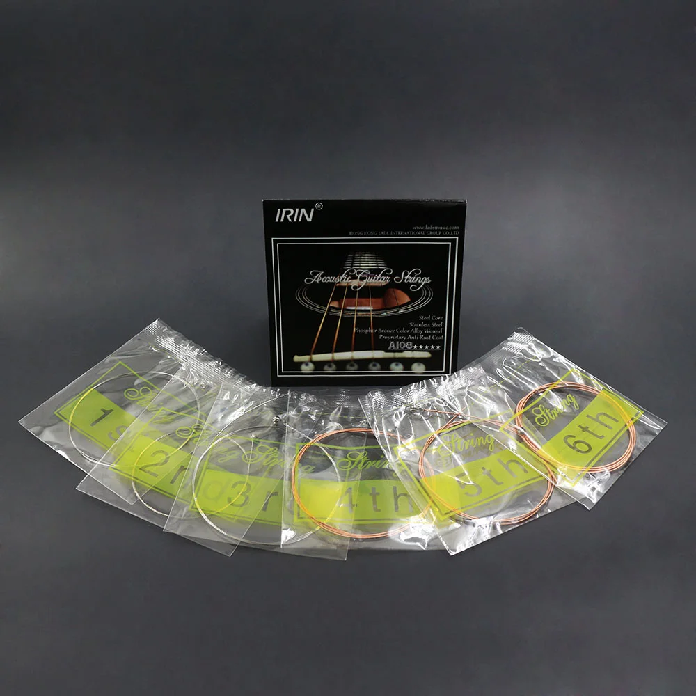 

M MBAT Acoustic Guitar Strings Set Stainless Steel Wire Phosphor Bronze Alloy Wound Strings Guitar Music Instrument Accessories