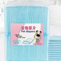 20pcs pet diaper disposable super absorbent blue portable pet pee pad clean deodorant diaper for dog cats pets