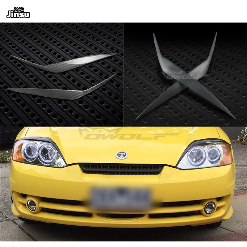 Спортивная стильная декоративная наклейка для передней фары из углеродного