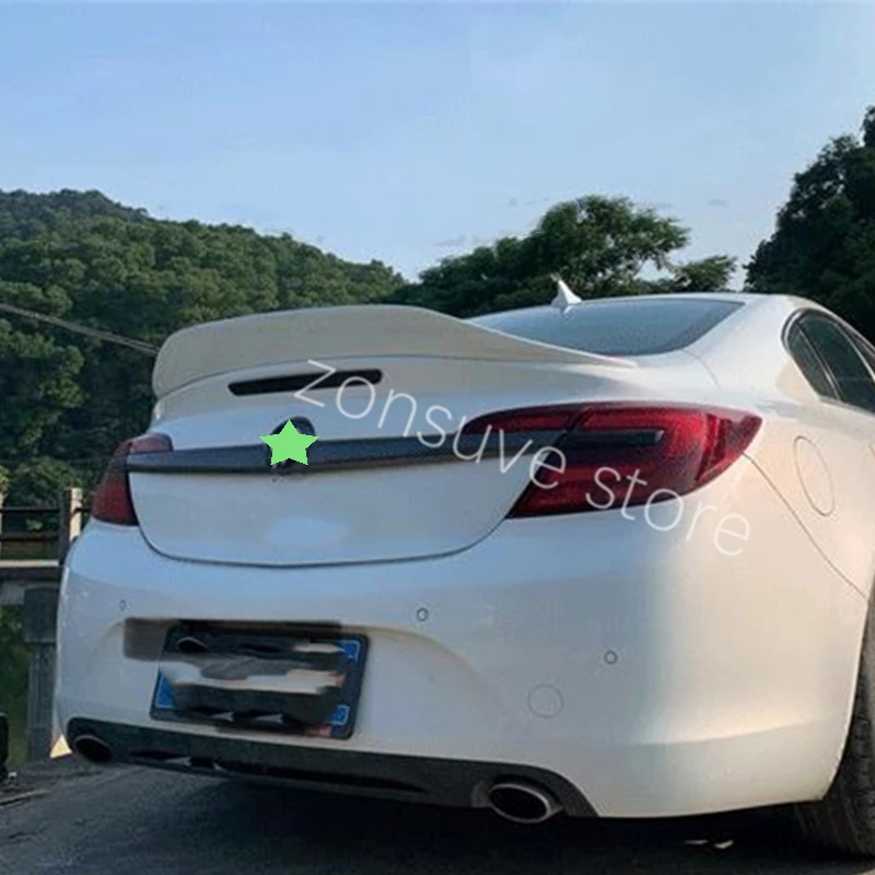 Используется для Opel Insignia спойлер 2014 2015 2016 года Vauxhall глянцевое углеродное