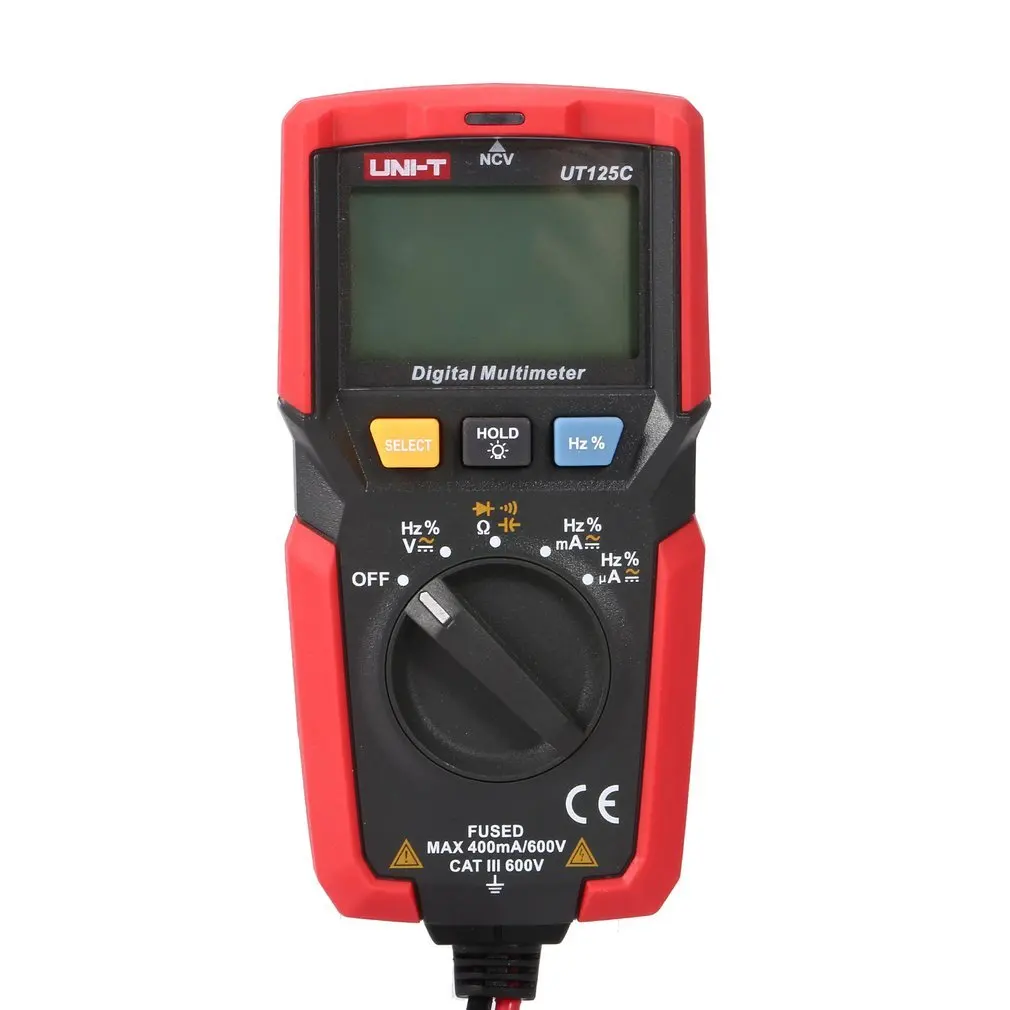 

Digital Multimeter UNIT DC/AC Voltage Current Meter Handheld Ammeter Diode NCV Tester 3999 Counts Multitester No ContactUT125C