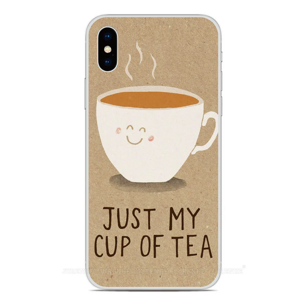 Silicone Funny Tea Coffee Phone Case For Vodafone Smart V11 V10 N10 V8 X9 N8 N9 Lite C9 E8 E9 Prime 6 7 Back Protective Cover | Мобильные