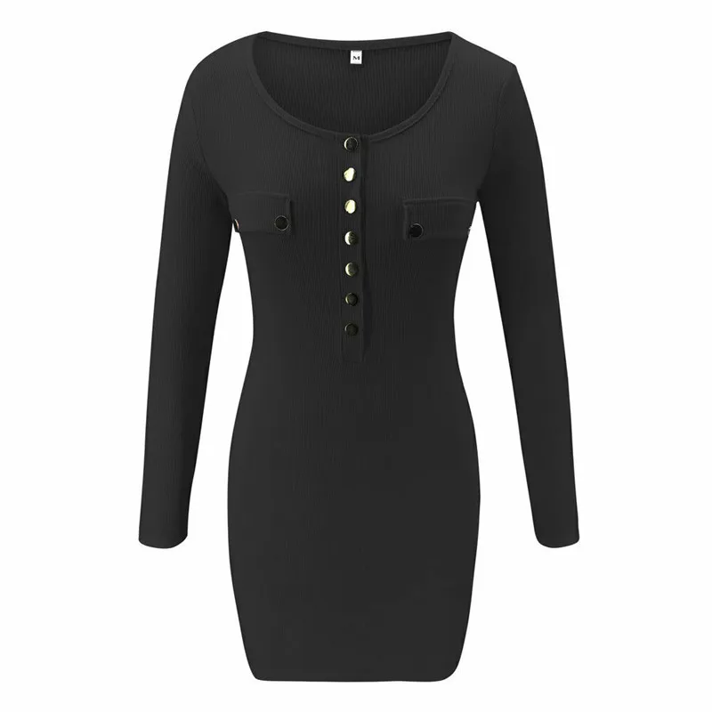 Осеннее трикотажное облегающее мини платье повседневные соблазнительные