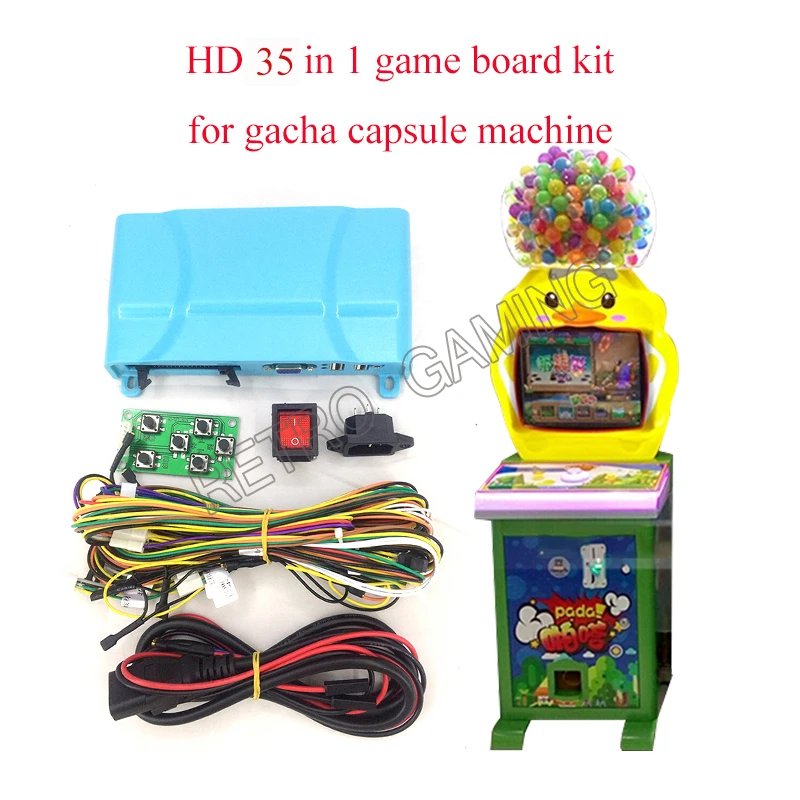 Монета управляемая дети HD 35 в 1 игры pcb комплект Кабели Настройка доска