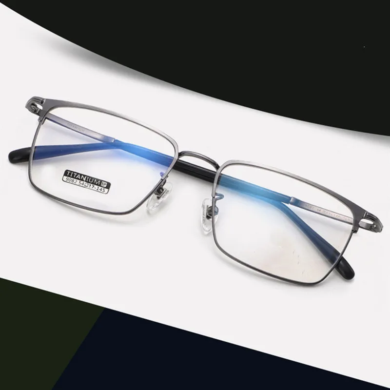 

OEYEYEO новая деловая атмосфера Повседневная оправа для очков мужские ретро модные элегантные немагнитные полутитановые очки DM9082