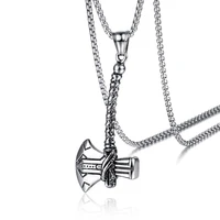 intage tomahawk necklace for women men goth statement axe pendant necklaces female gothic accessories wholesale jewelry gifts