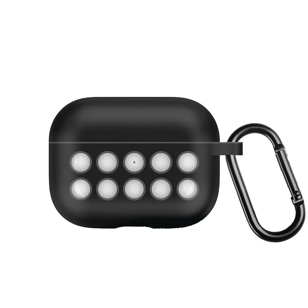 Беспроводной зарядный чехол для AirPods Pro 2019 силиконовый защитный с кольцом