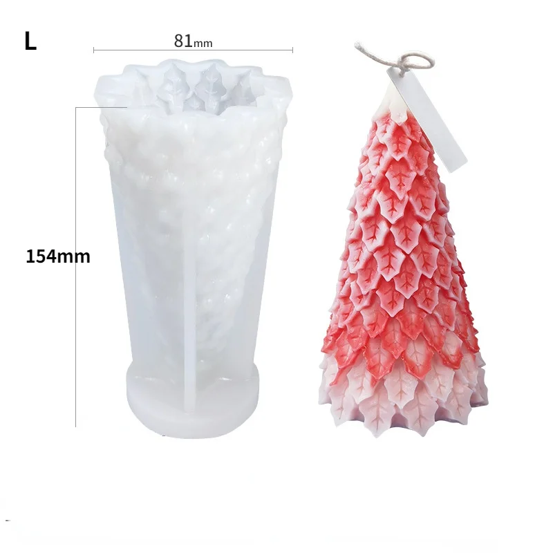 Большая силиконовая форма 3D для рождественской елки воска свечи рождественский