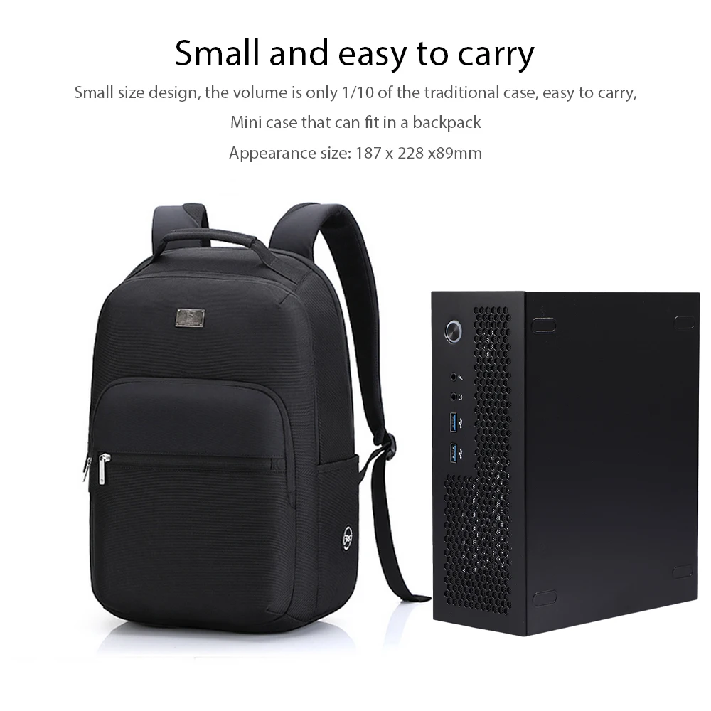 A09 Mini ITX Desktop HTPC Computer Case for Motherboard Small 1U/Flex Gaming PC Chasis Home and Office USB3.0 | Компьютеры и офис