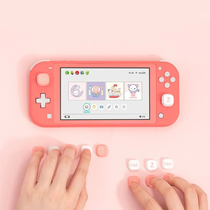 Симпатичные Кнопка компьютера Стик ручка Кепки джойстик для Nintendo Switch NS Lite Joy-Con