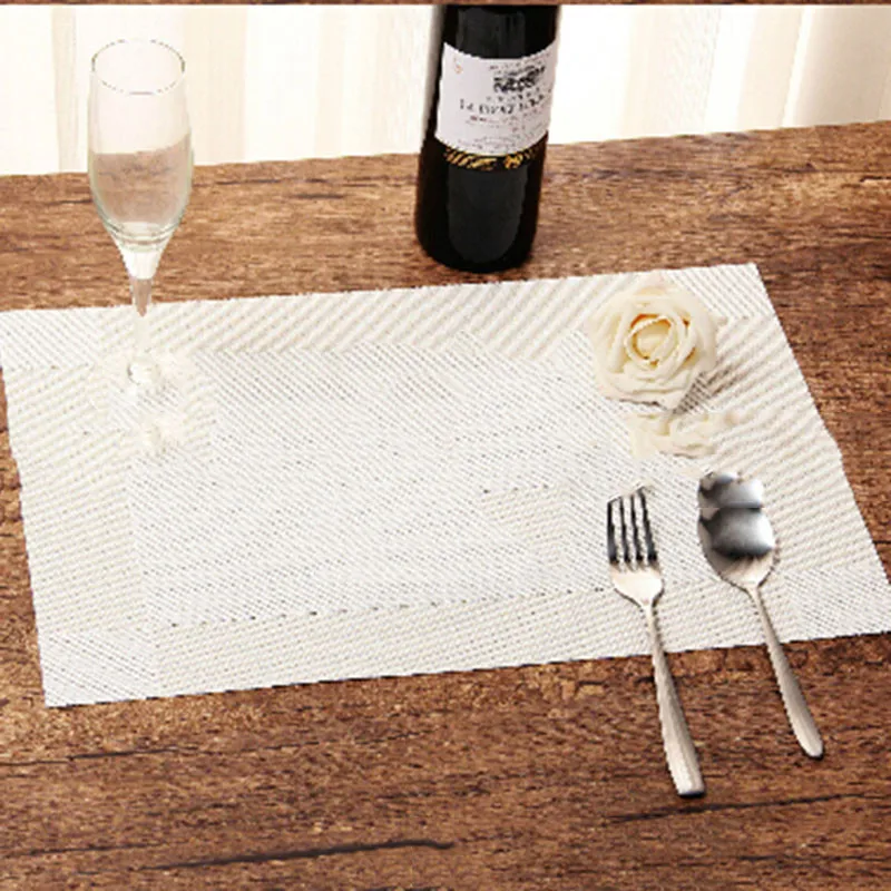 4 шт./лот подложка из ПВХ модный коврик для обеденного стола дисковые подложки