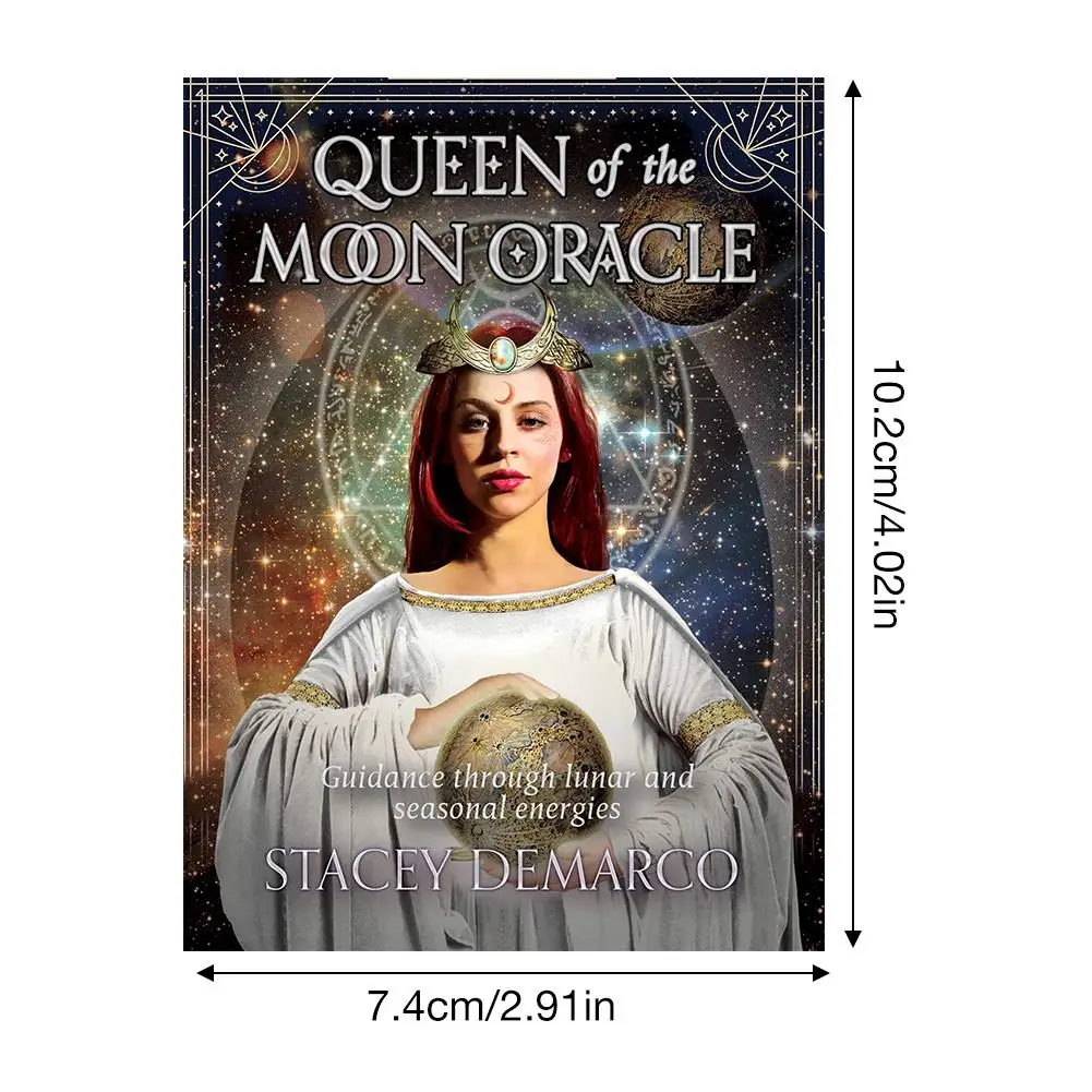 44 шт./компл. новый Таро карты Queen of The Moon Oracle прочный Забавный игральные для