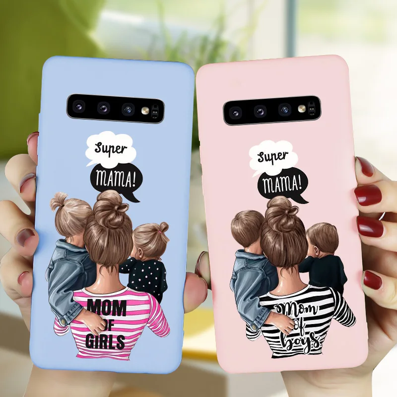 Супер или «I Love Mama» для телефона Funda для samsung A70 A50 A40 A30 A20 A10 A7 A6 плюс A8 A5 чехол карамельный Мягкий силиконовый чехол