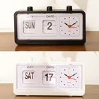 Настольные часы в стиле ретро с автоматическим перекидным механизмом и календарем